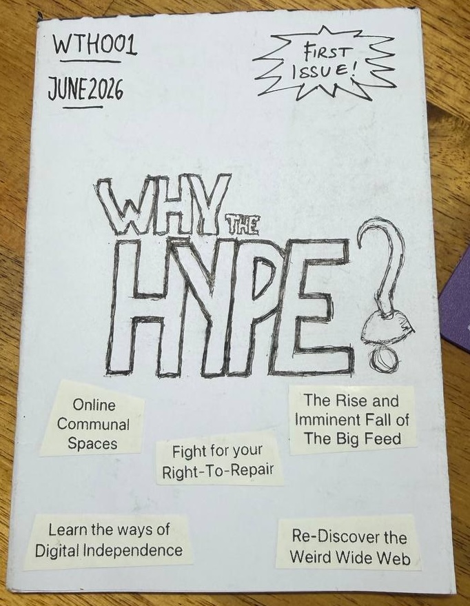 cover of why the hype? zine issue 001