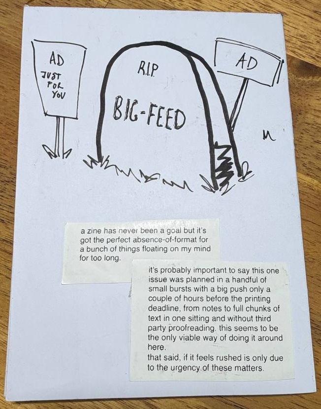 back cover of why the hype? zine issue 001